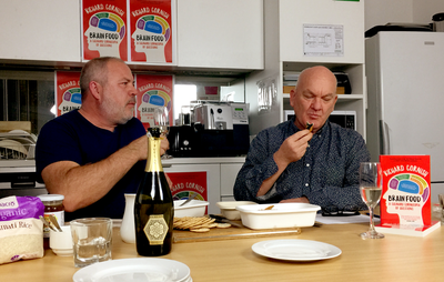 Watch Richard Cornish and Jonathan Green do BRAIN FOOD live