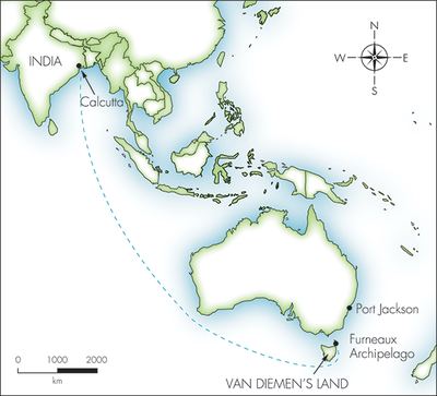 Journey of the Sydney Cove, November 1796 – February 1797