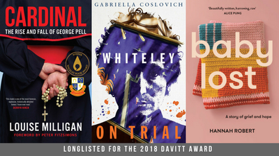 Cardinal, Whiteley on Trial and Baby Lost longlisted for the Davitt Awards 2018